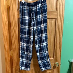 J Crew factory, men’s flannel plaid pajamas bottoms, small